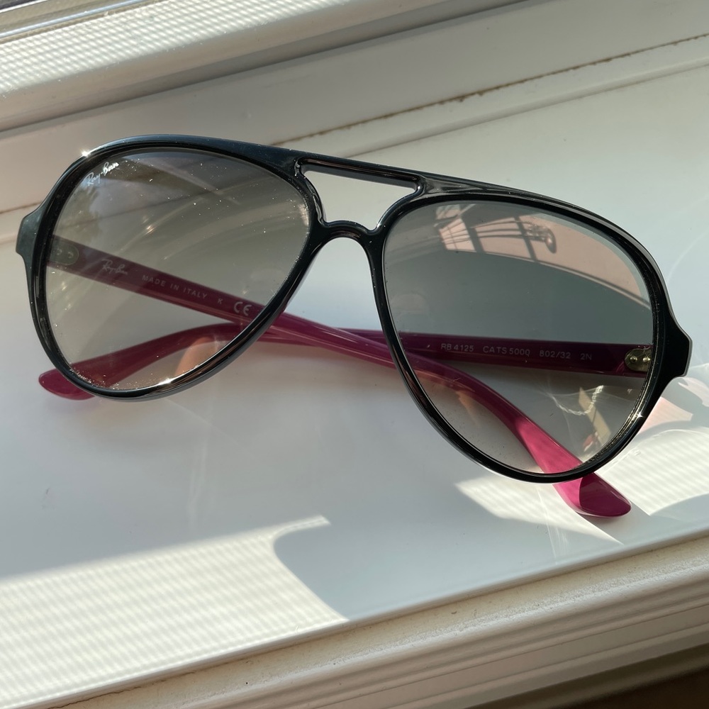 Ray Ban Cats 5000 Aviators in Purple/Pink
